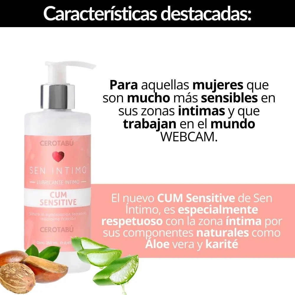 Lubricante Intimo Cum Sensitive Simula Eyaculacion Mujer x 250ml