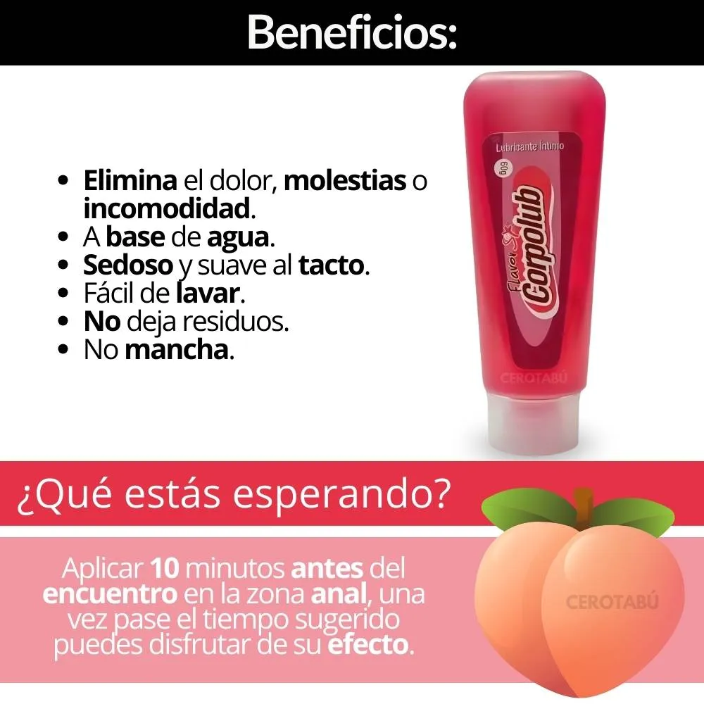 Lubricante Intimo Anal Corpolub Anestesico x60 ml