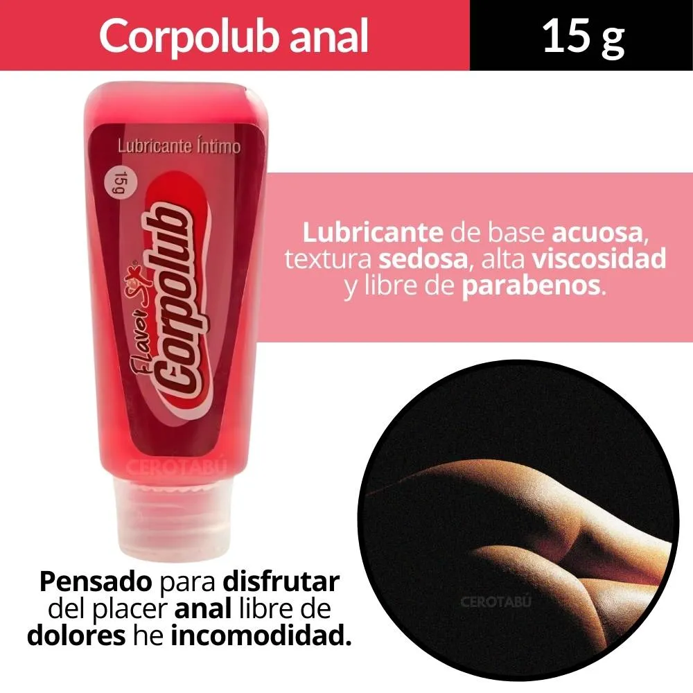 Lubricante Intimo Anal Corpolub A Base De Agua x 15g