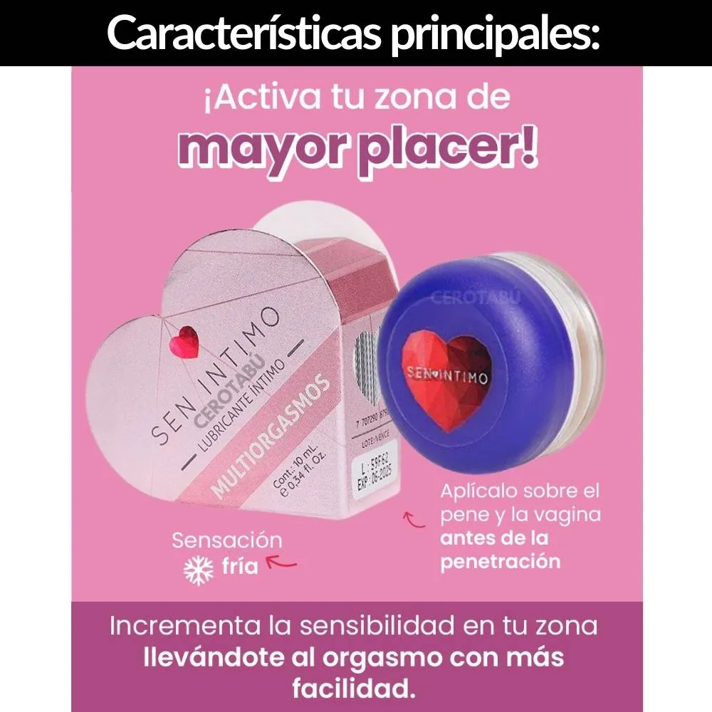 Lubricante Intimo Multiorgasmo Sen Intimo 10 Ml