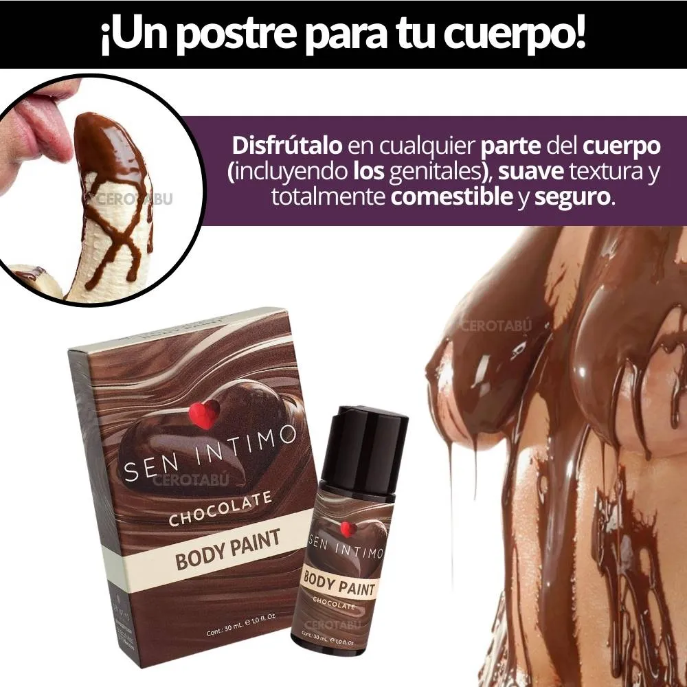 Pintura Corporal Comestible Chocolate Sen Intimo