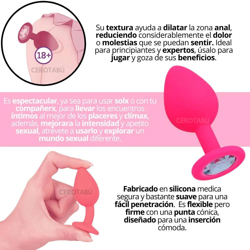 Plug Anal En Silicona Dilatador Consolador Anal Talla S Juguete Sexual