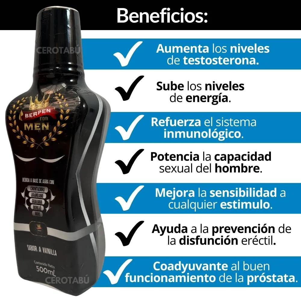 Potenciador Natural Para Hombre Berpen