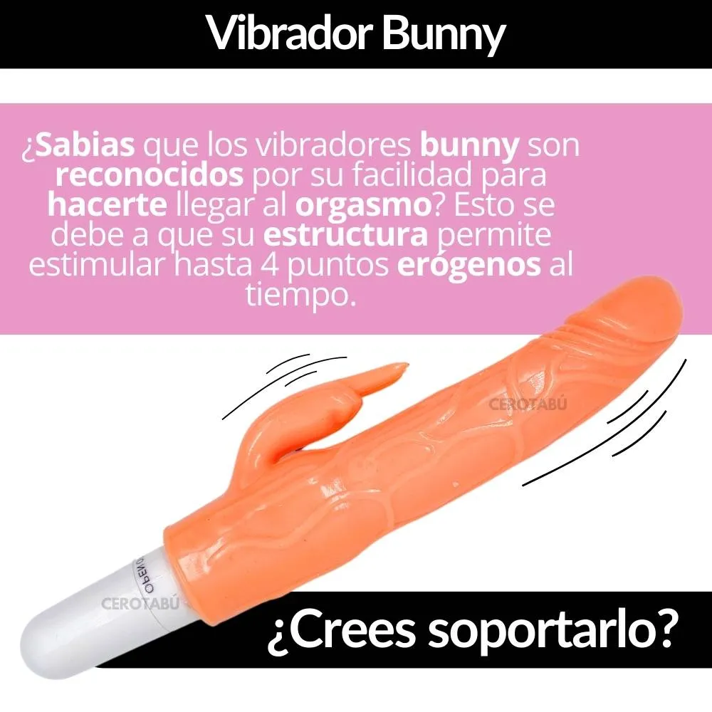 Vibrador Bunny Consolador Doble Estimulacion Juguete Sexual 