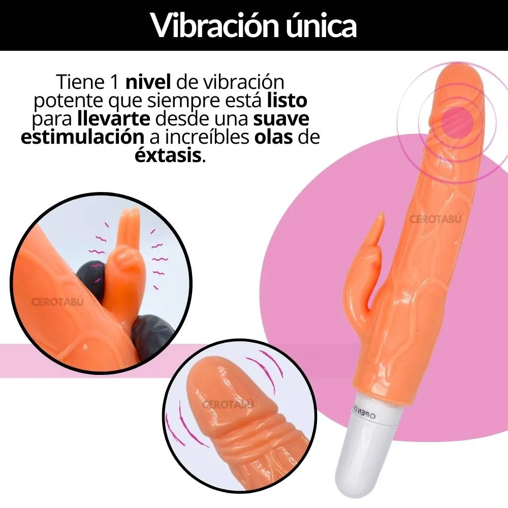 Vibrador Bunny Consolador Doble Estimulacion Juguete Sexual 