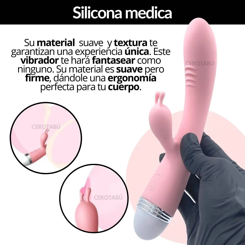 Consolador Vibrador Punto G Y Clítoris Juguete Sexual 