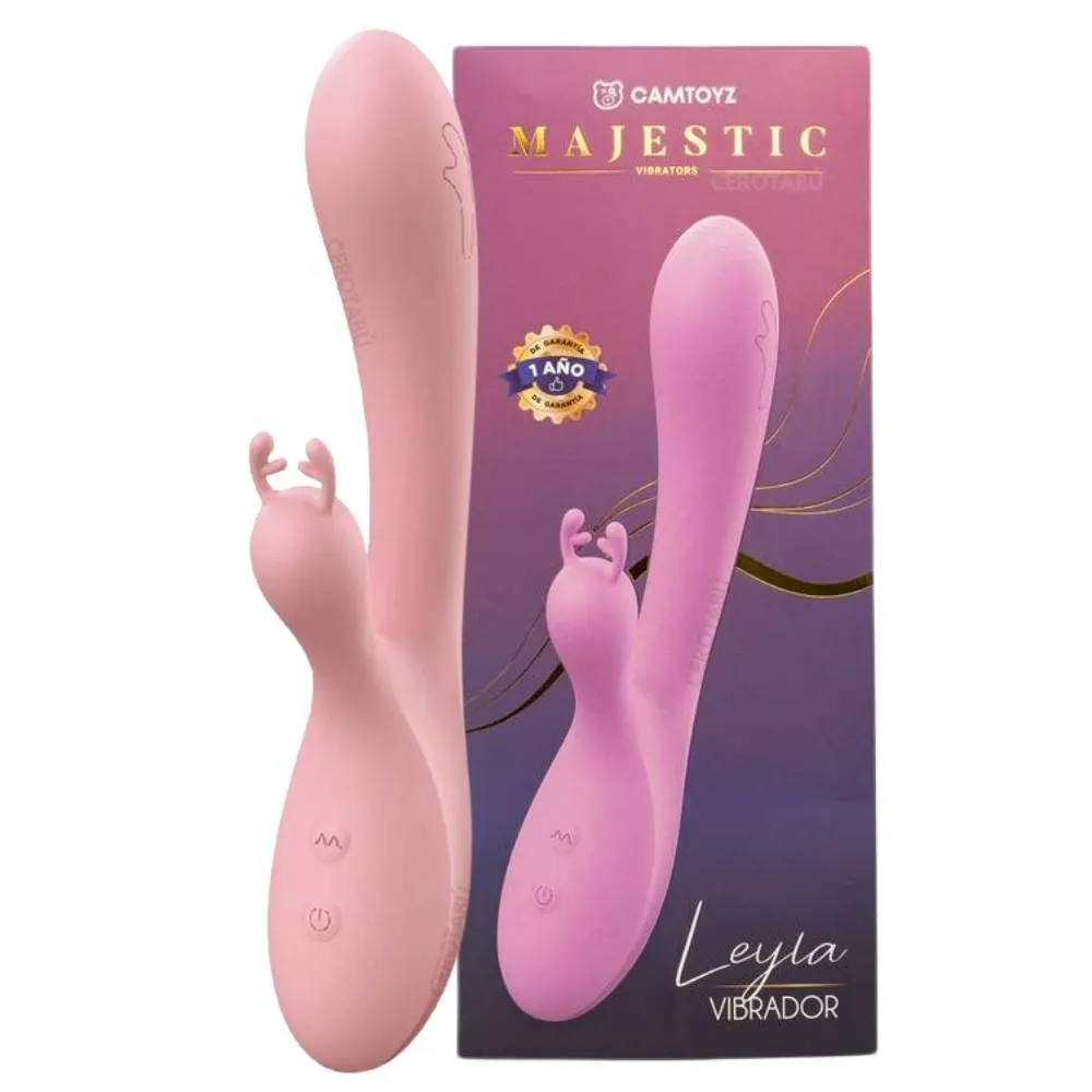 Vibrador Consolador Doble Estimulacion Clitoris Punto G Juguete Sexual
