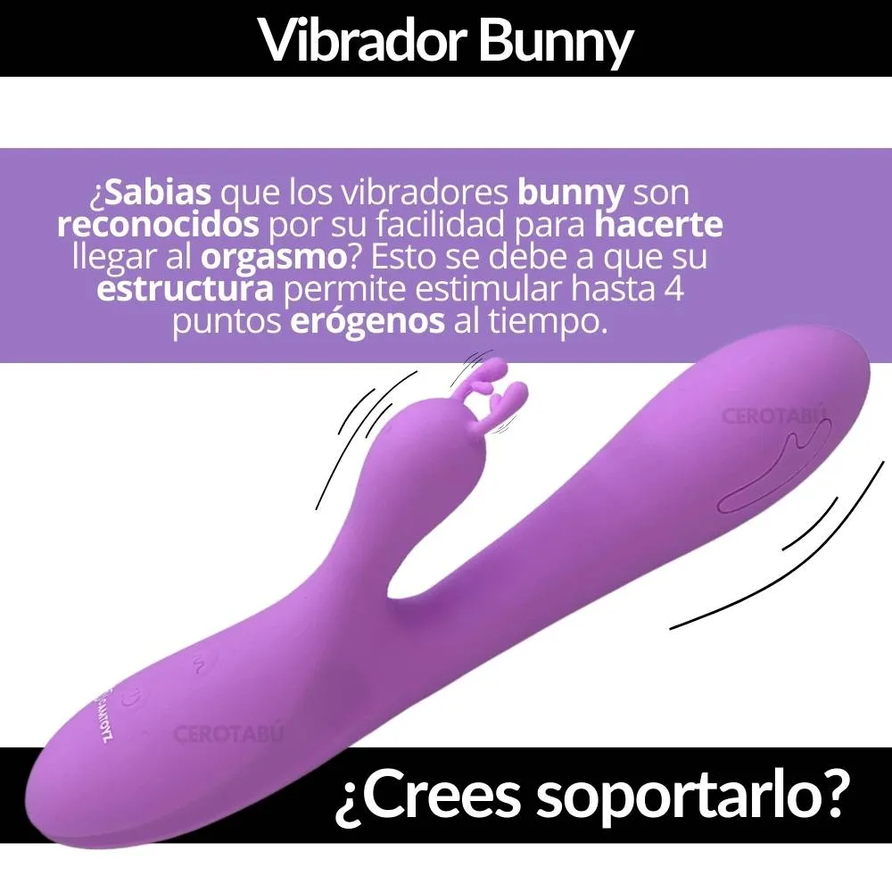 Vibrador Consolador Doble Estimulacion Clitoris Punto G Juguete Sexual