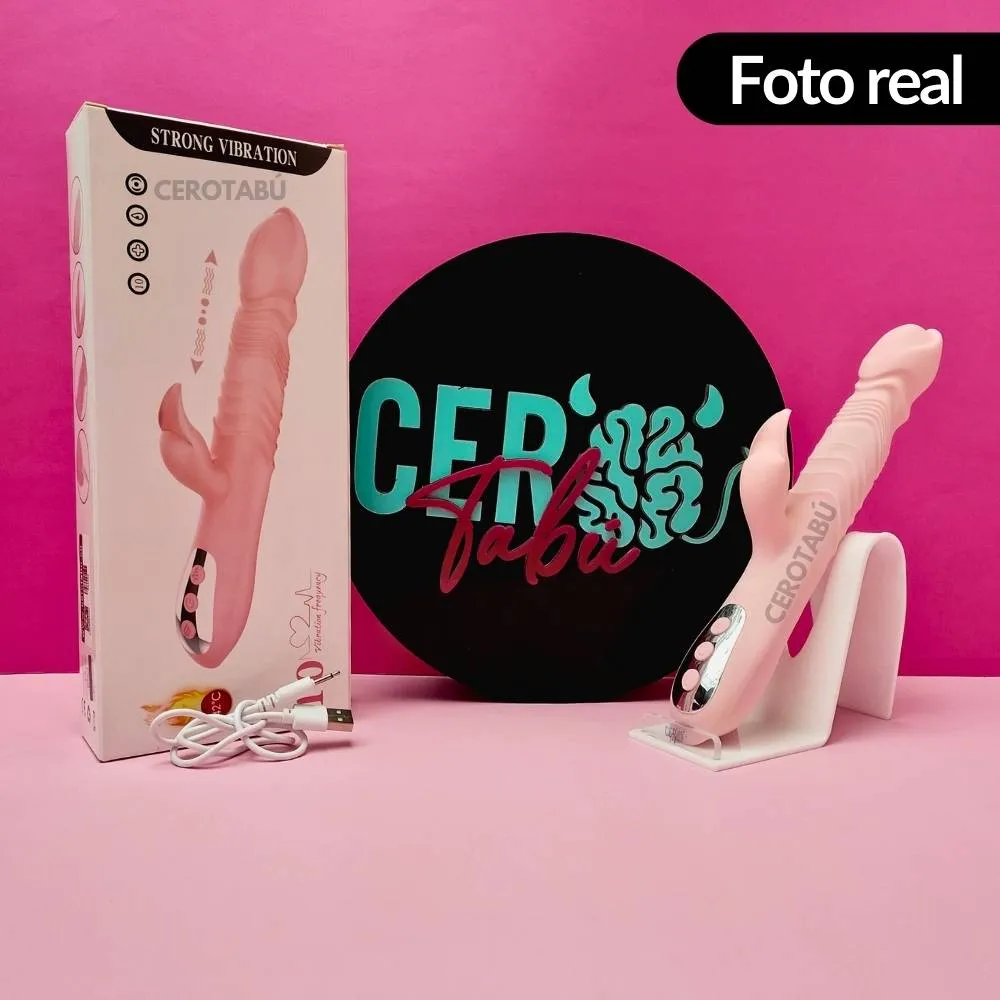 Vibrador Doble Estimulación Térmico Recargable Premium  