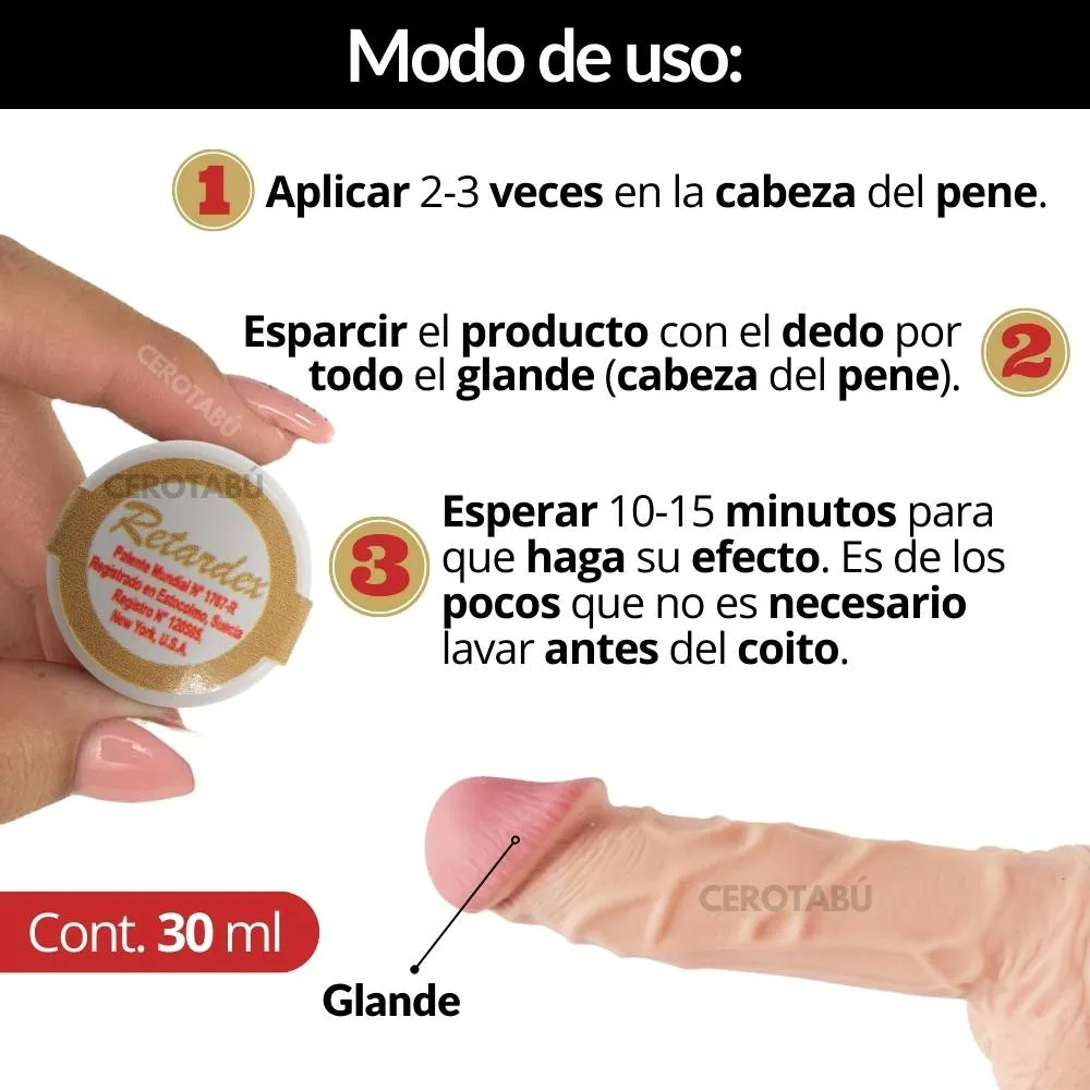 Retardante Para Hombre En Crema Retardex x 5g