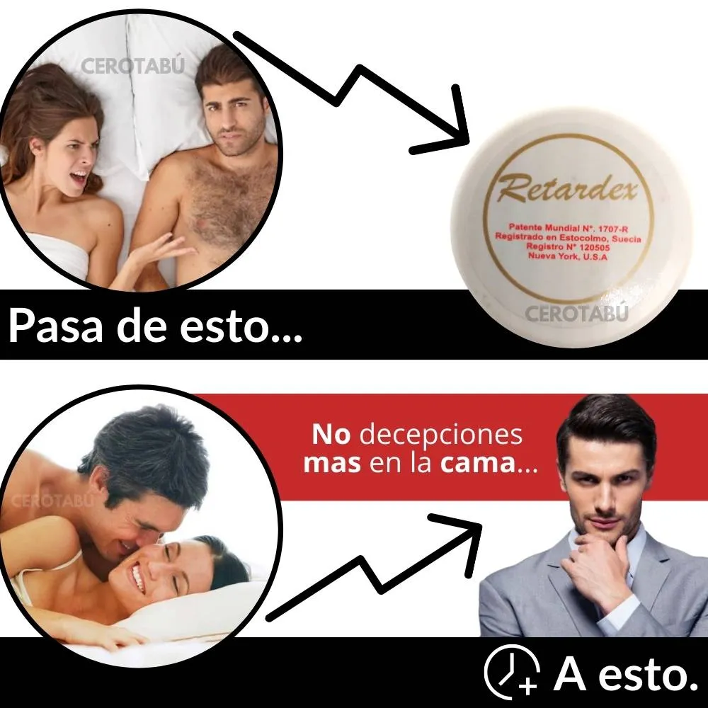 Lubricante Retardante Sexual  Retardex Potencia Erección +cantidad 15g