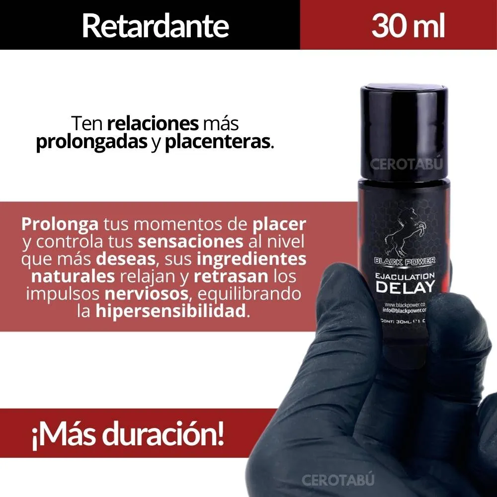 Lubricante Retardante Delay Previene Eyaculación Precoz 30ml 