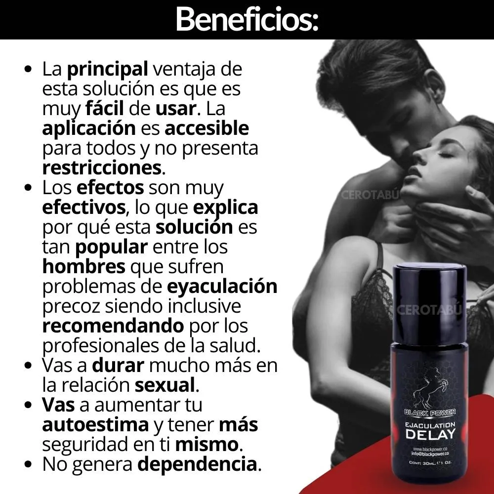 Lubricante Retardante Delay Previene Eyaculación Precoz 30ml 