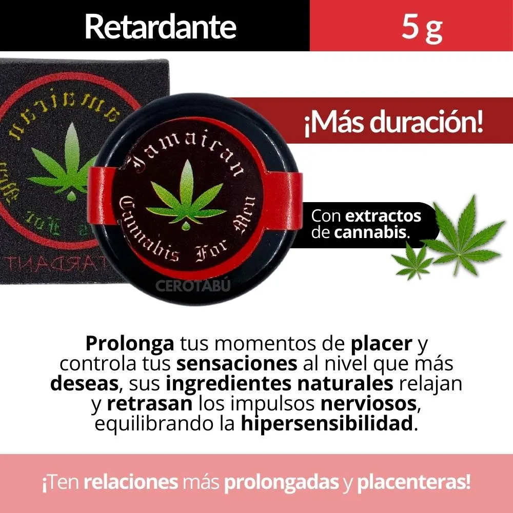 Lubricante Retardante Potencia Erección Eyaculación Precoz 5g