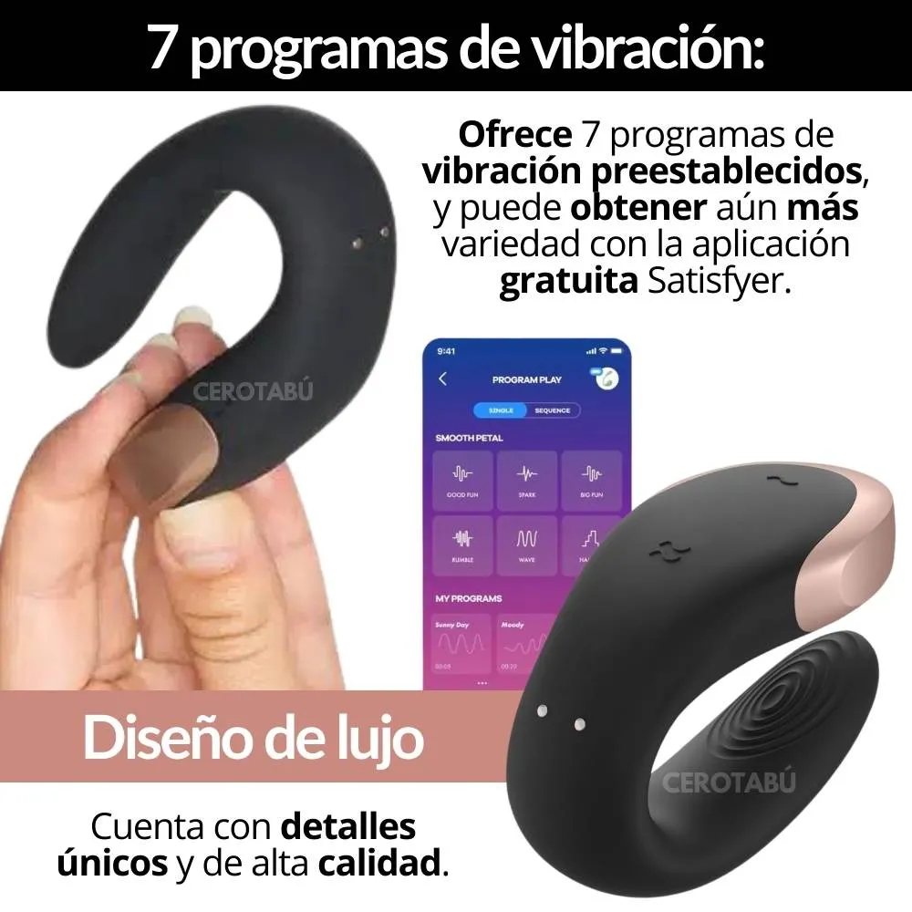 Vibrador Satisfyer Double Love App y Control Remoto