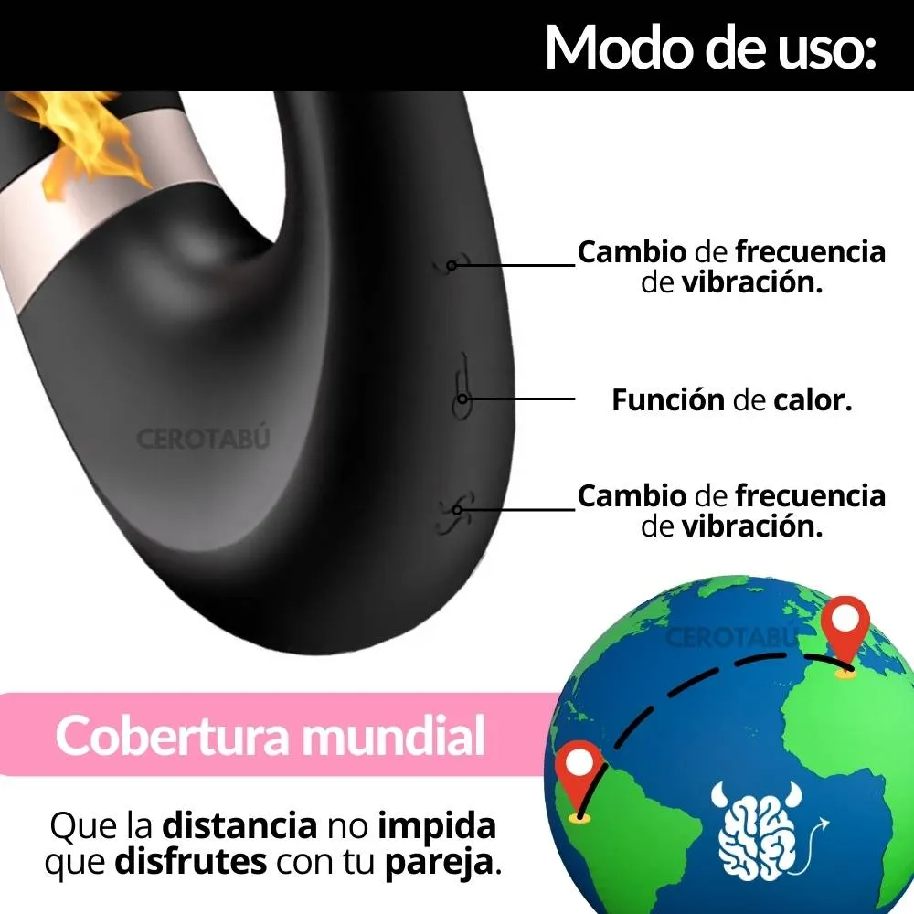 Satisfyer Vibrador Doble Estimulación App Mundial Juguete Sexual 