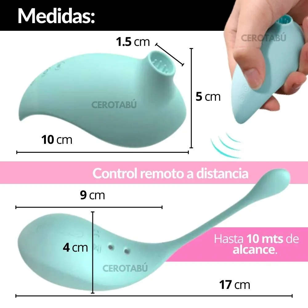 Vibrador Inalambrico + Succionador Clítoris 2 En 1 Gama Alta