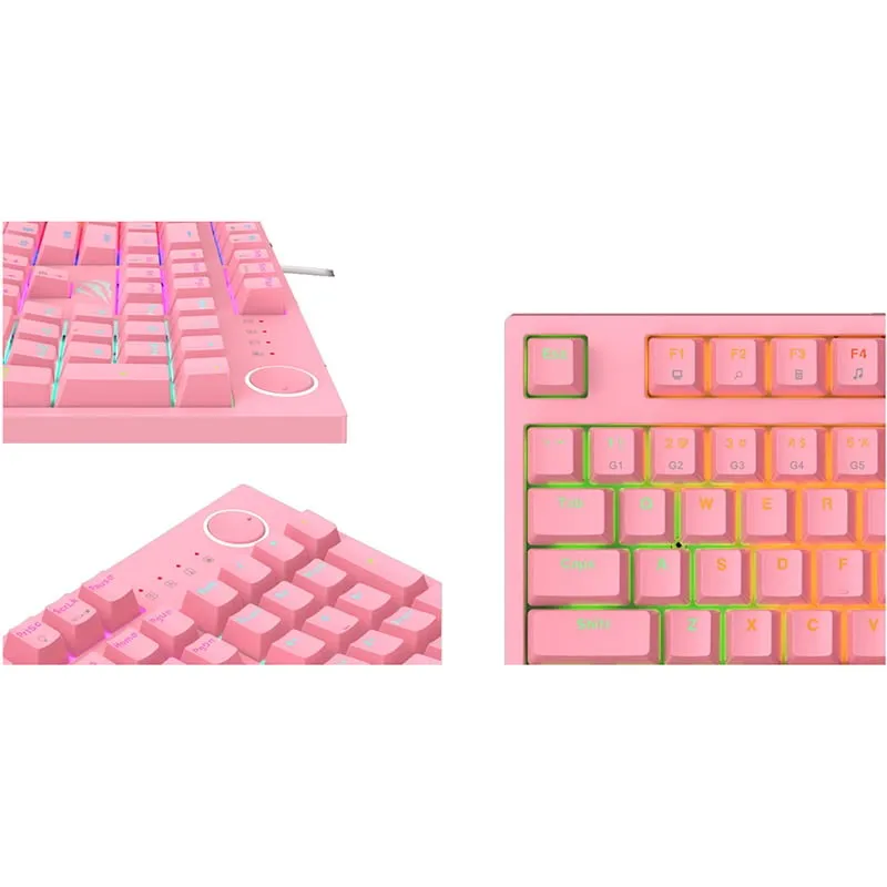 Teclado Mecanico Retroiluminado Rosa