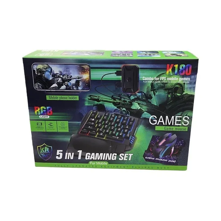 Combo 5 en 1 Gaming teléfono K180