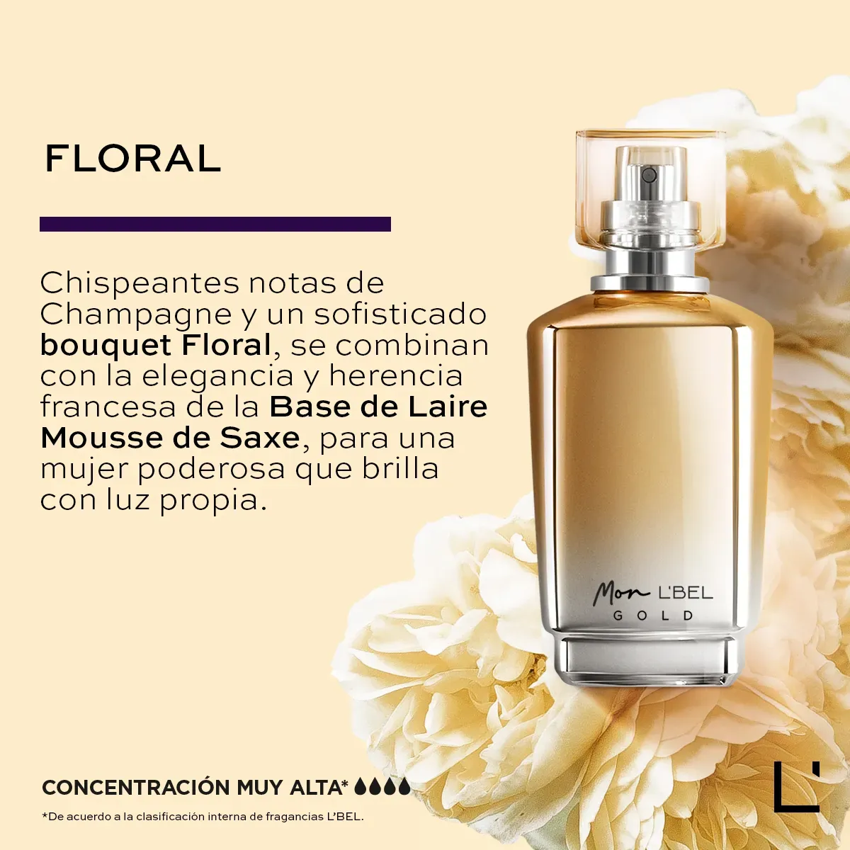 Perfume Para Mujer Mon L'BEL Gold