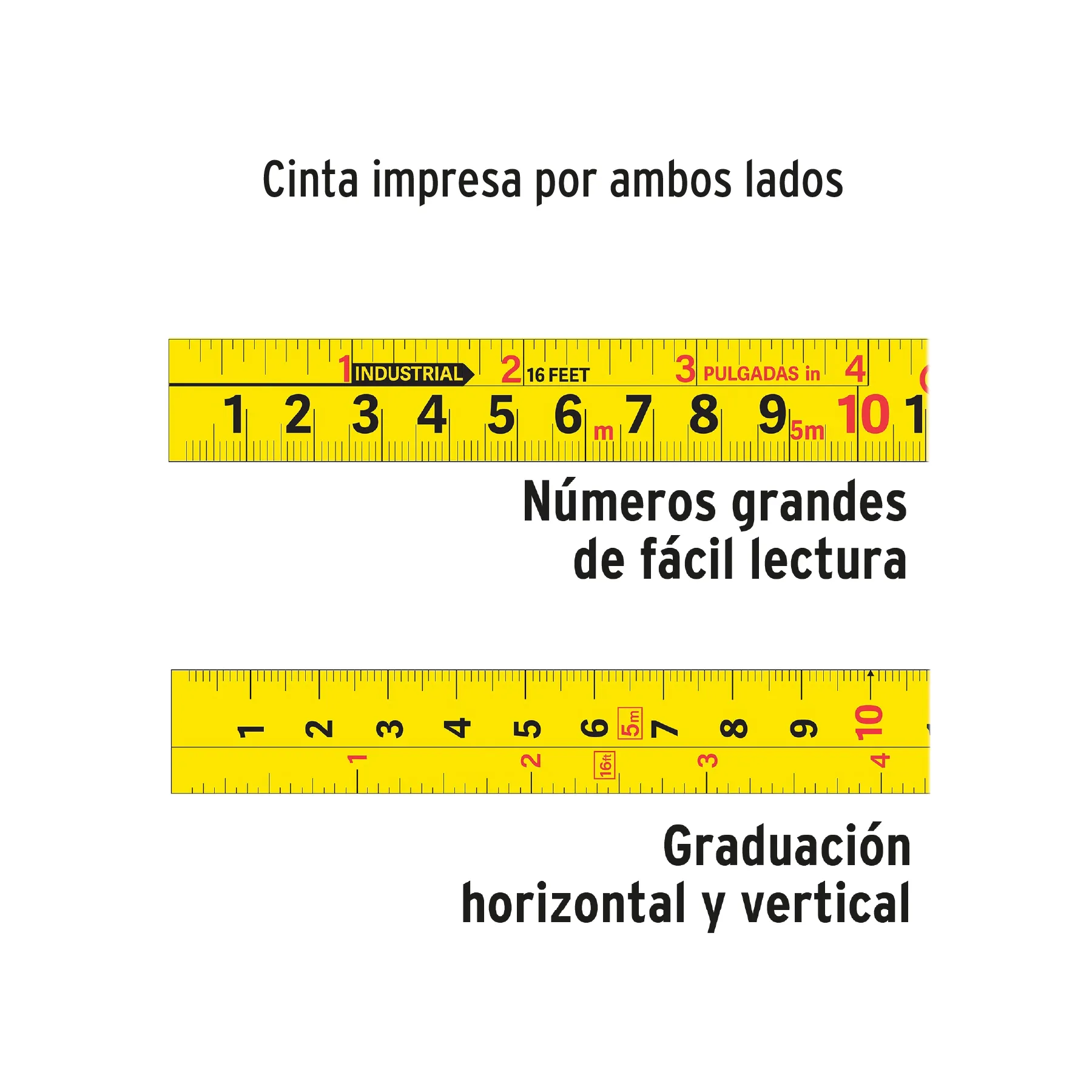 Flexómetro Gripper Contra Impactos 5 Mt Marca Truper