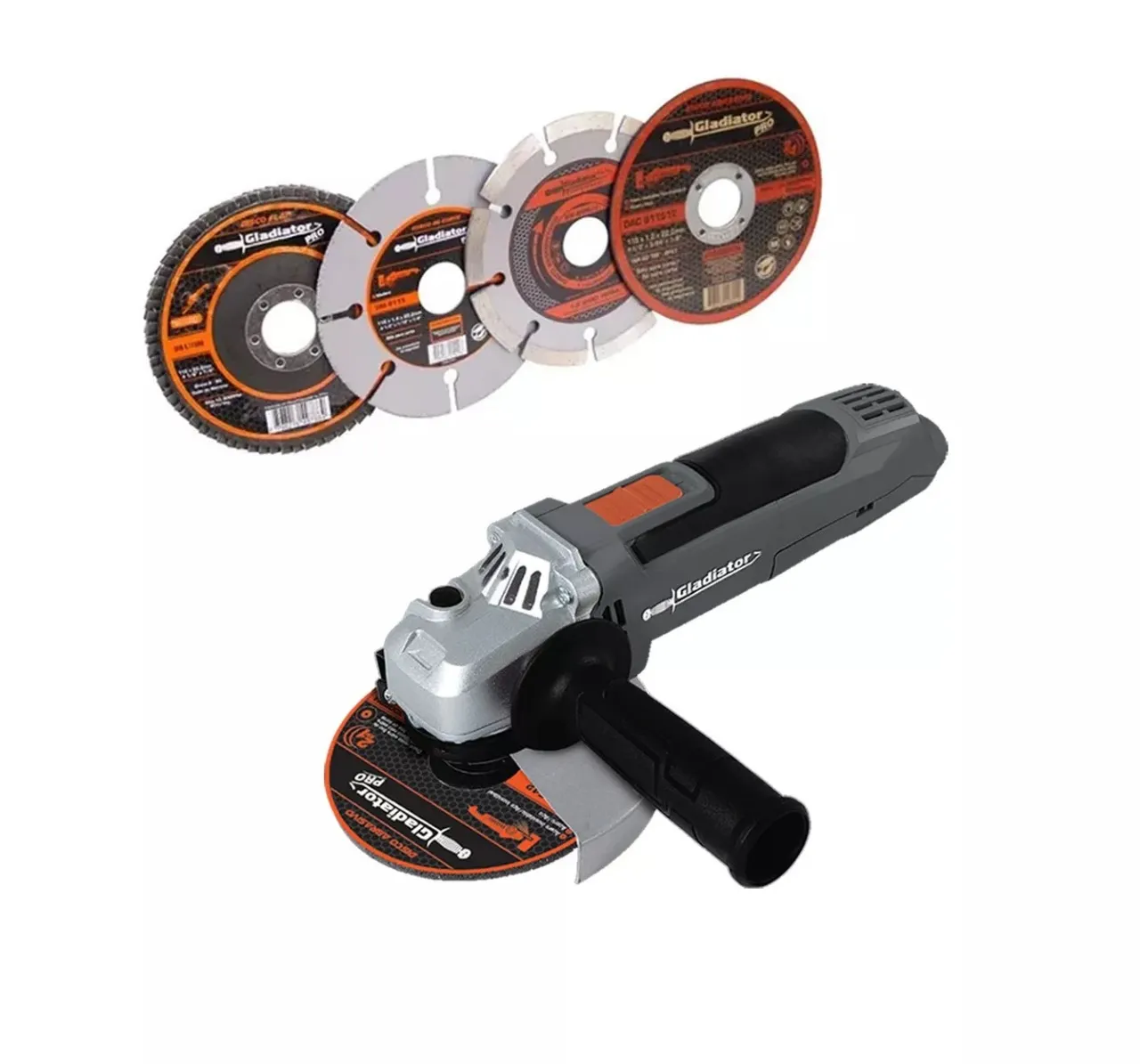 Pulidora Multipropósito Con Velocidad Variable 4.1/2" 750 W + 4 Discos AA 515/2/120 VVM Marca Gladiator