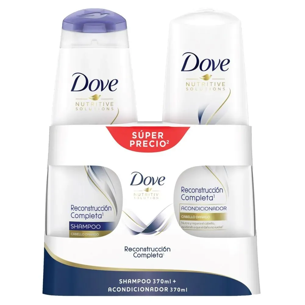 Combo Dove: Shampoo, Acondicionador y Tratamiento. 