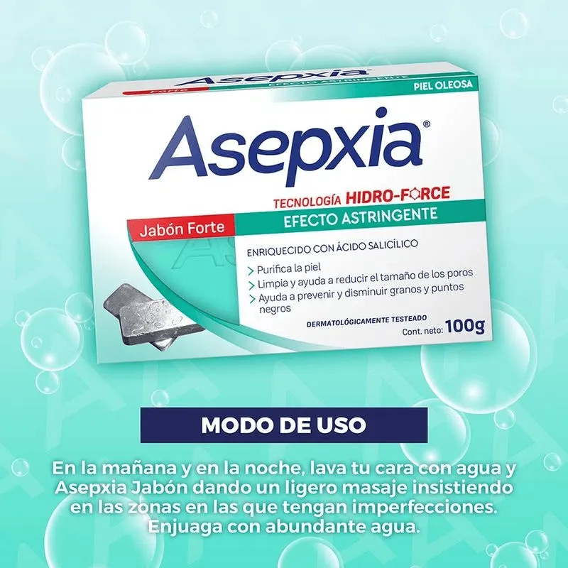 Jabón Asepxia Exfoliante X100Gr