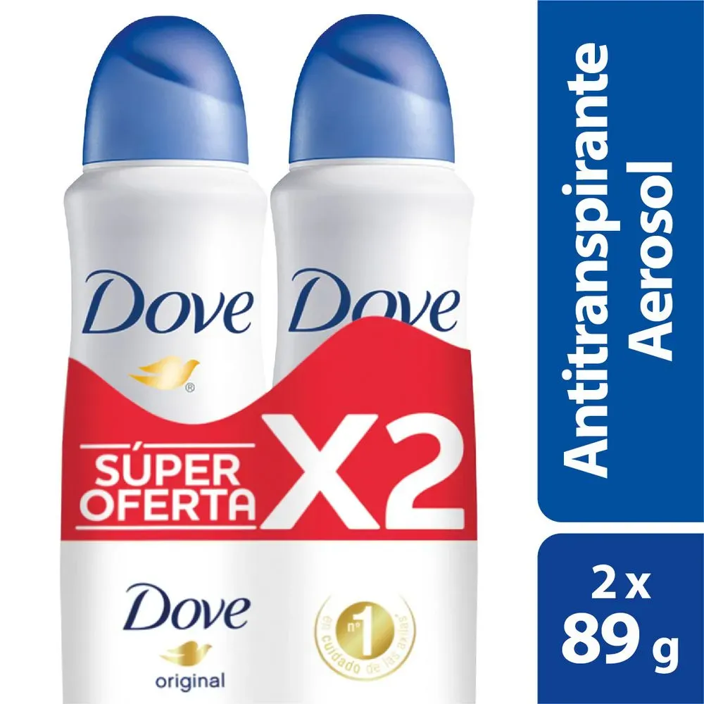 2 Desodorante Dove Spray Original 89 Gr