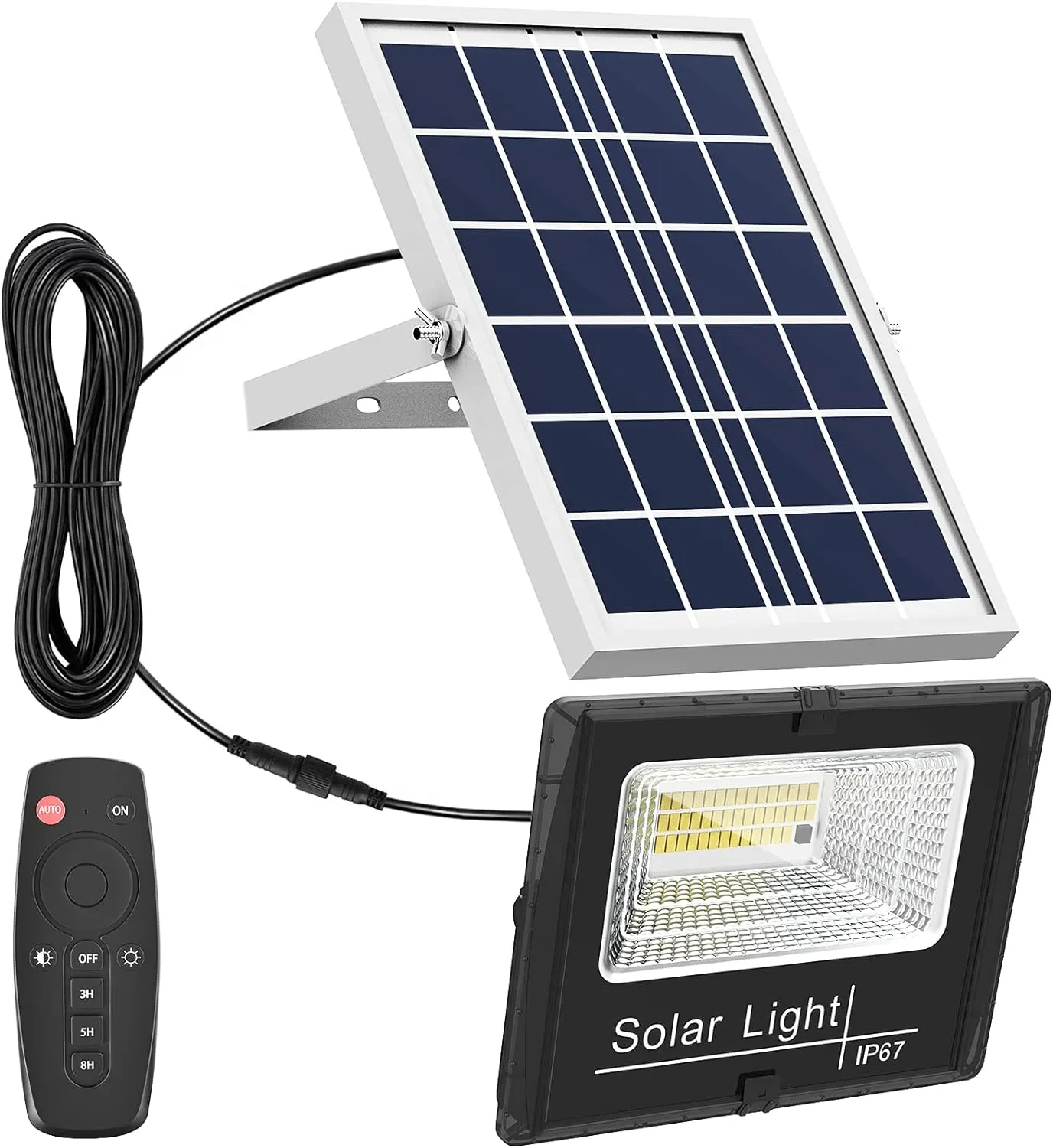 Reflector Lampara Solar Con Control 100w