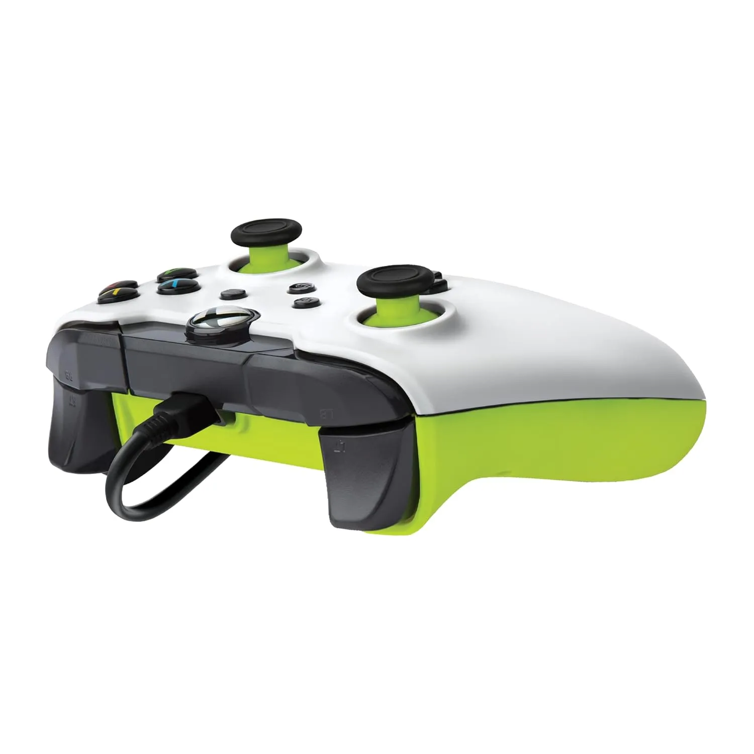 Control De  Xbox Con Cable Pdp - Xbox Series X | S/Xbox One, Compatible Con Aplicaciones - Blanco Eléctrico/ Amarillo