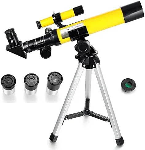 Telescopio Refractor C-f40040 Para Niños Y Principiantes, 3 Oculares De Aumento, CLAVOLO 