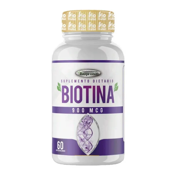 Biotina 900 Mcg X 60 Cap Cabello Y Unas Fuertes.