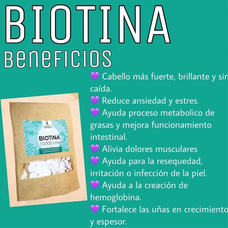 Biotina 900 Mcg X 60 Cap Cabello Y Unas Fuertes.