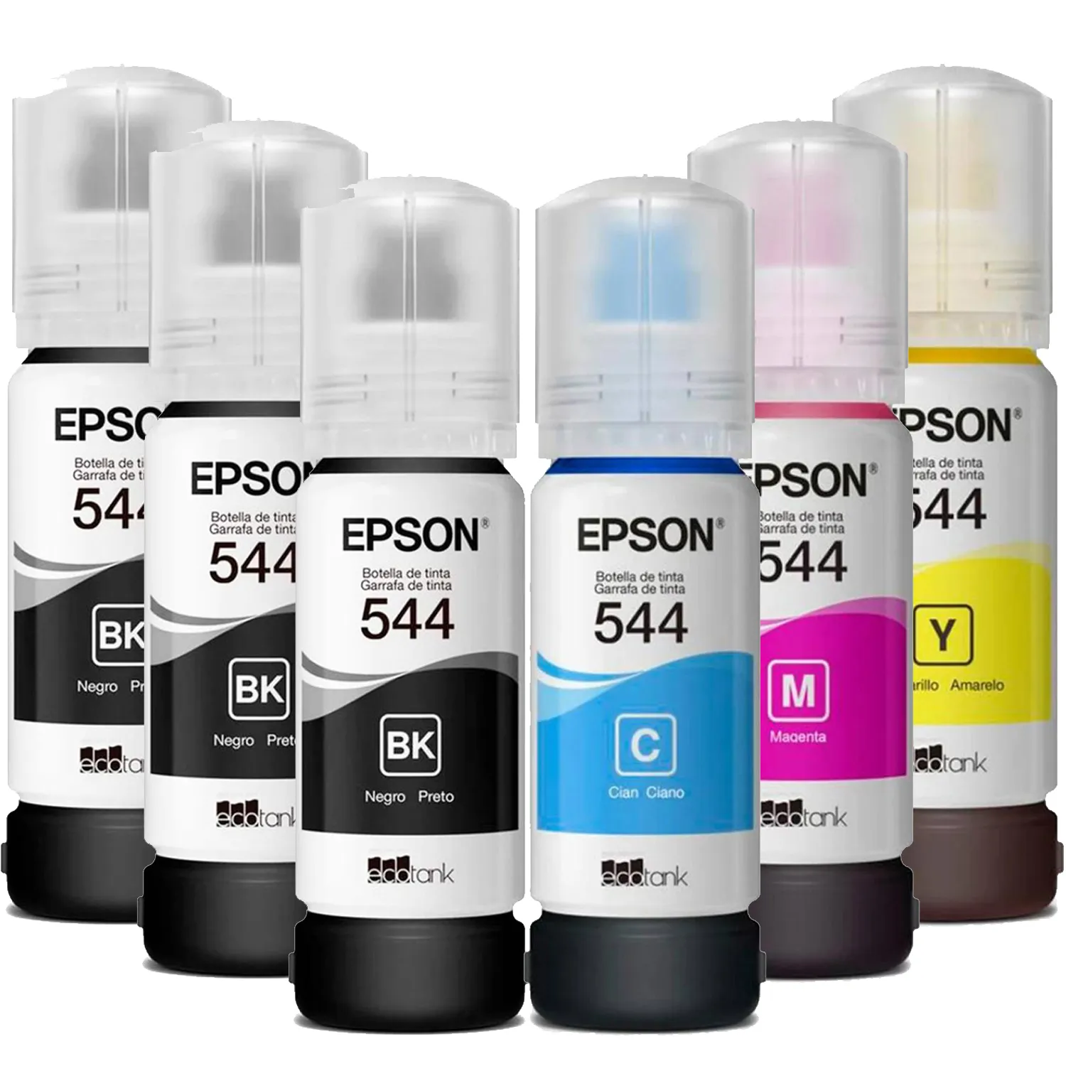 Kit x6 Tintas Originales Certificadas Epson 544
