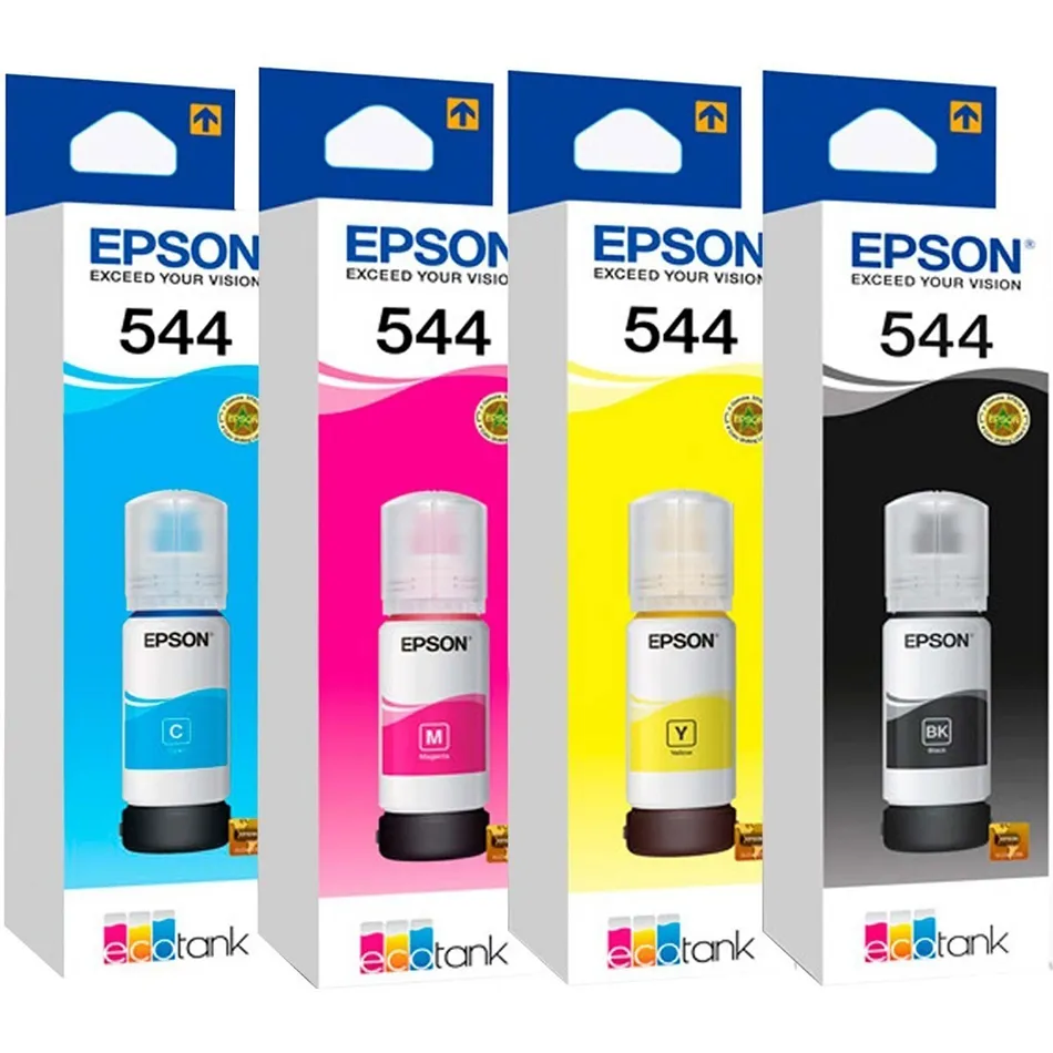Kit x4 Tintas Originales Certificadas Epson 544