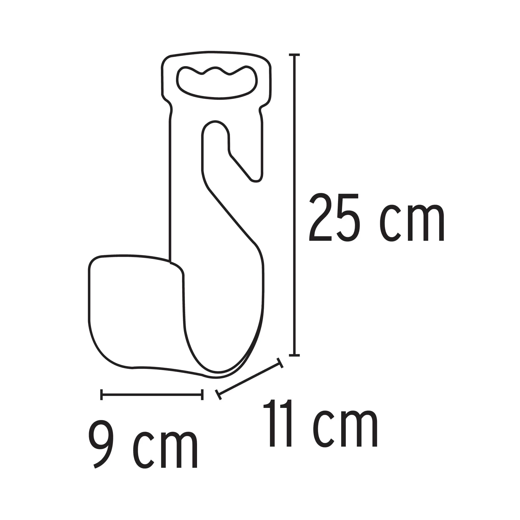 Gancho Porta Mangueras De Jardín De 1/2" Hasta 1" Truper