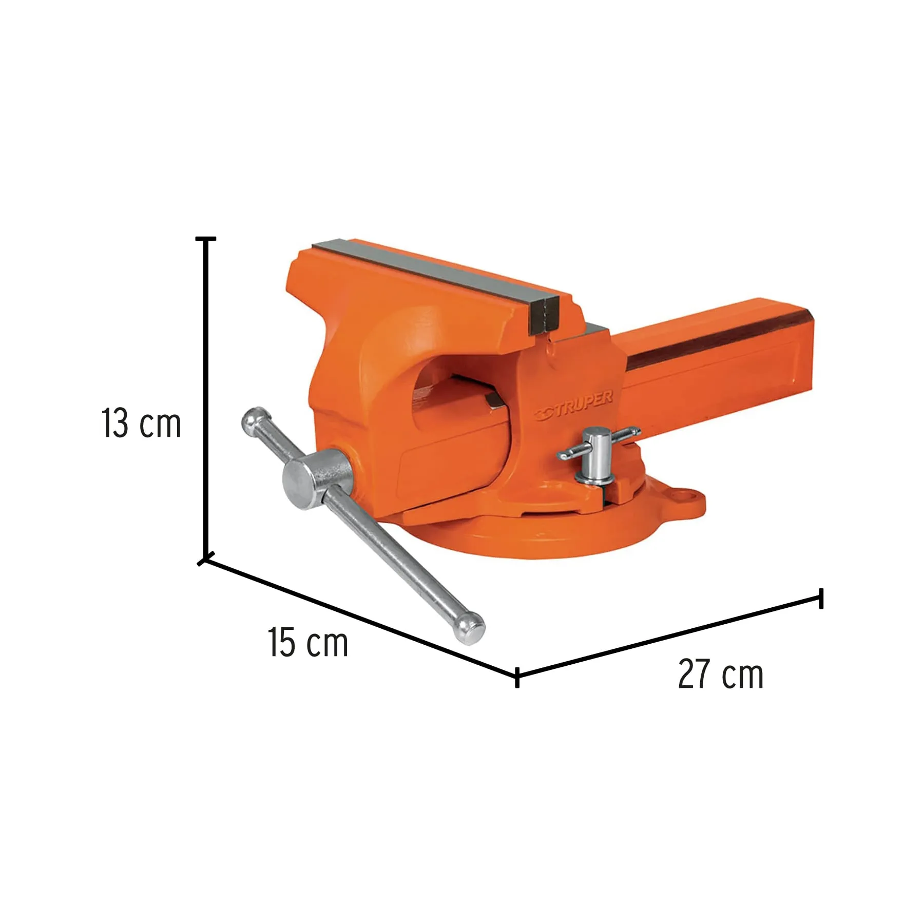 Prensa De Banco Profesional Tipo Europeo Giratoria De 4" Truper