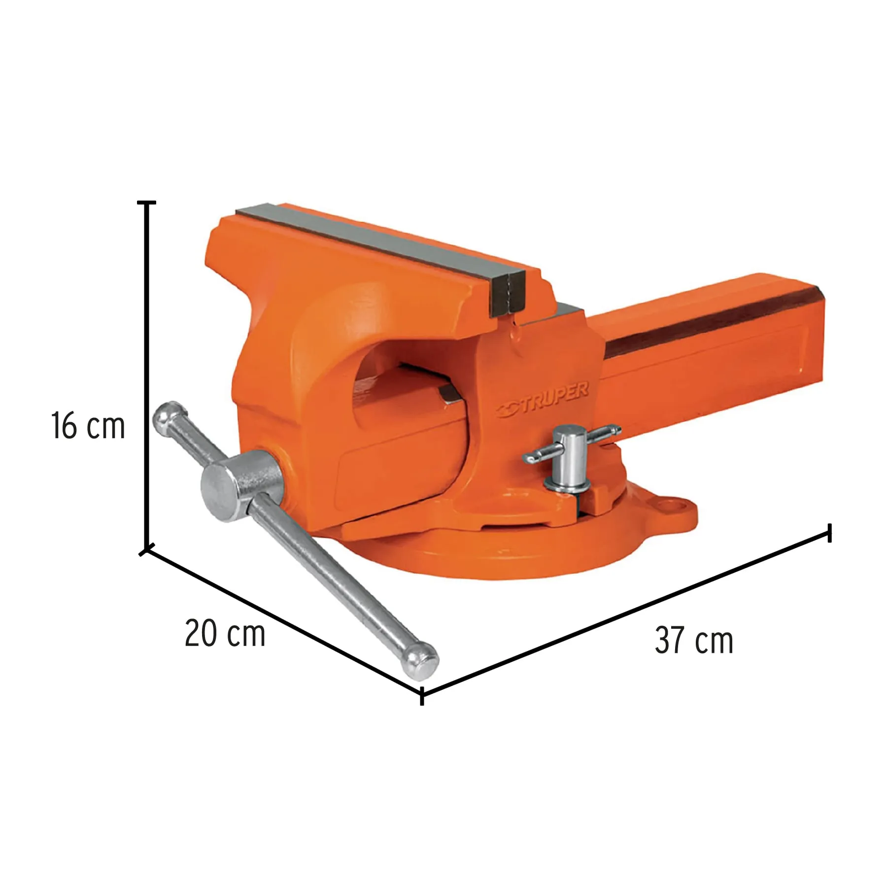 Prensa De Banco Profesional Tipo Europeo Giratoria De 6" Truper