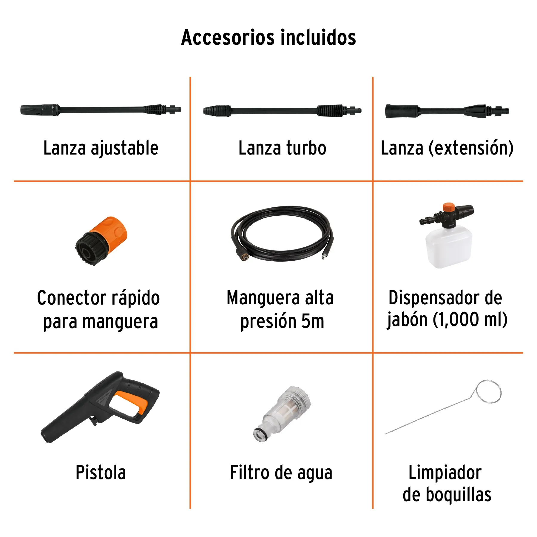 Hidrolavadora Eléctrica 1800 Psi 1500 W Truper Con Jabonera Truper