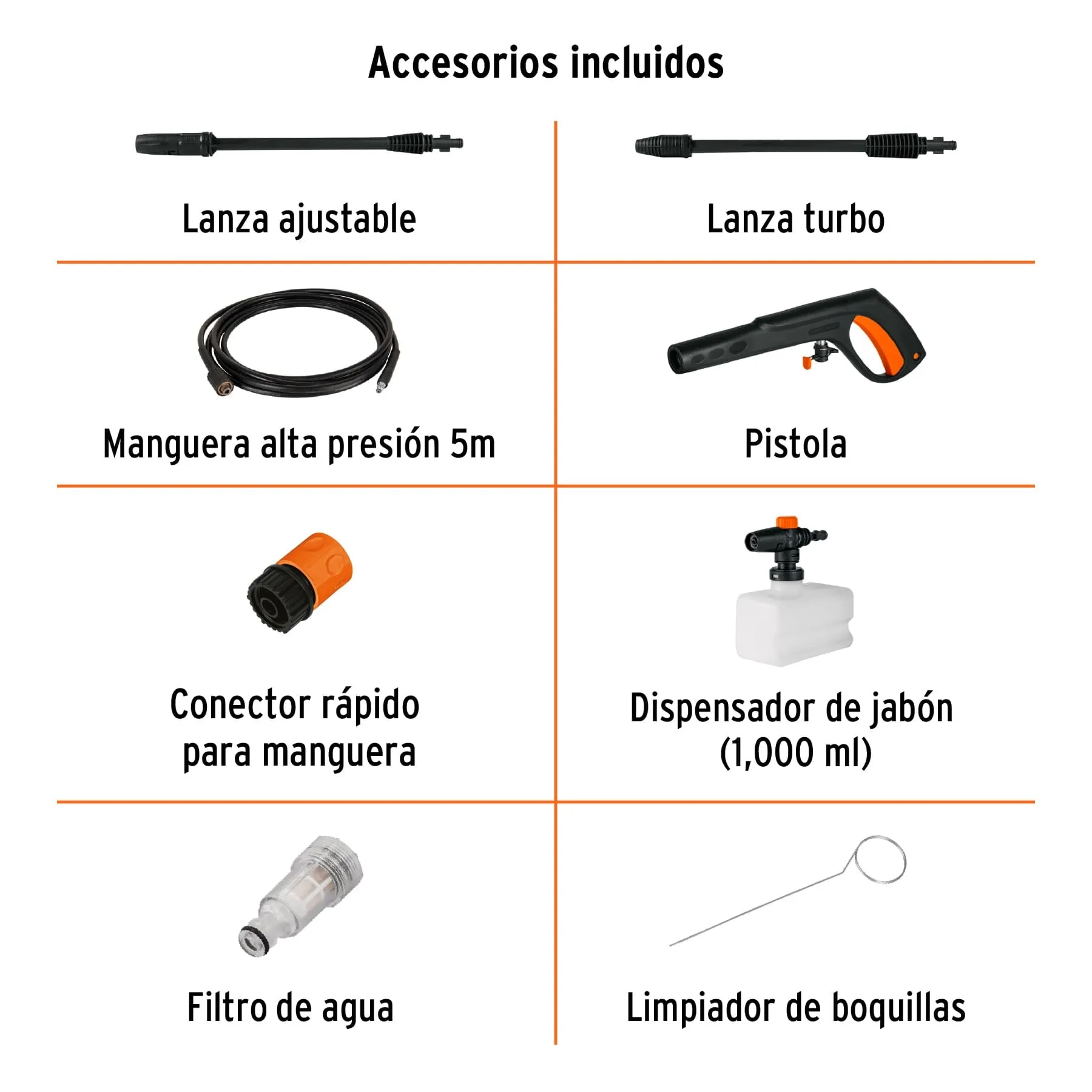 Hidrolavadora Eléctrica 2000 Psi 2000 W Truper Con Jabonera Truper