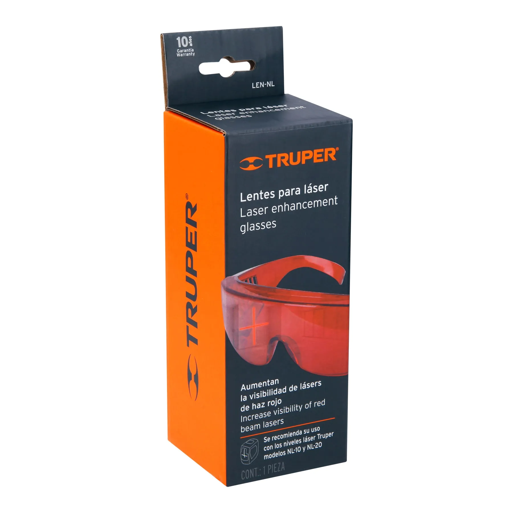 Gafas Rojas Para Láser Con Protección Uv Y Antirayaduras Truper