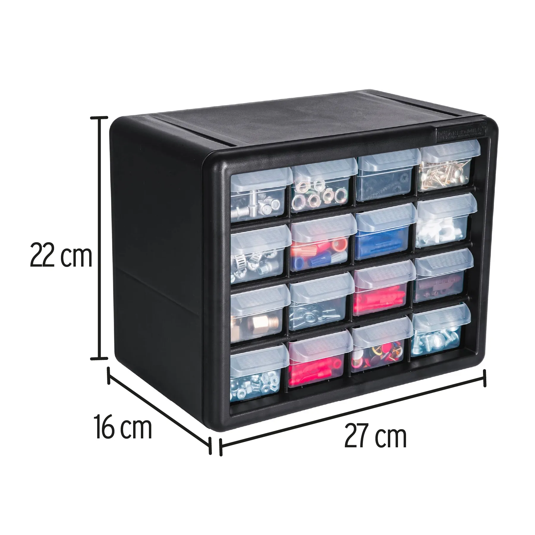 Organizador De Accesorios De 27 Cm Con 16 Compartimientos Truper