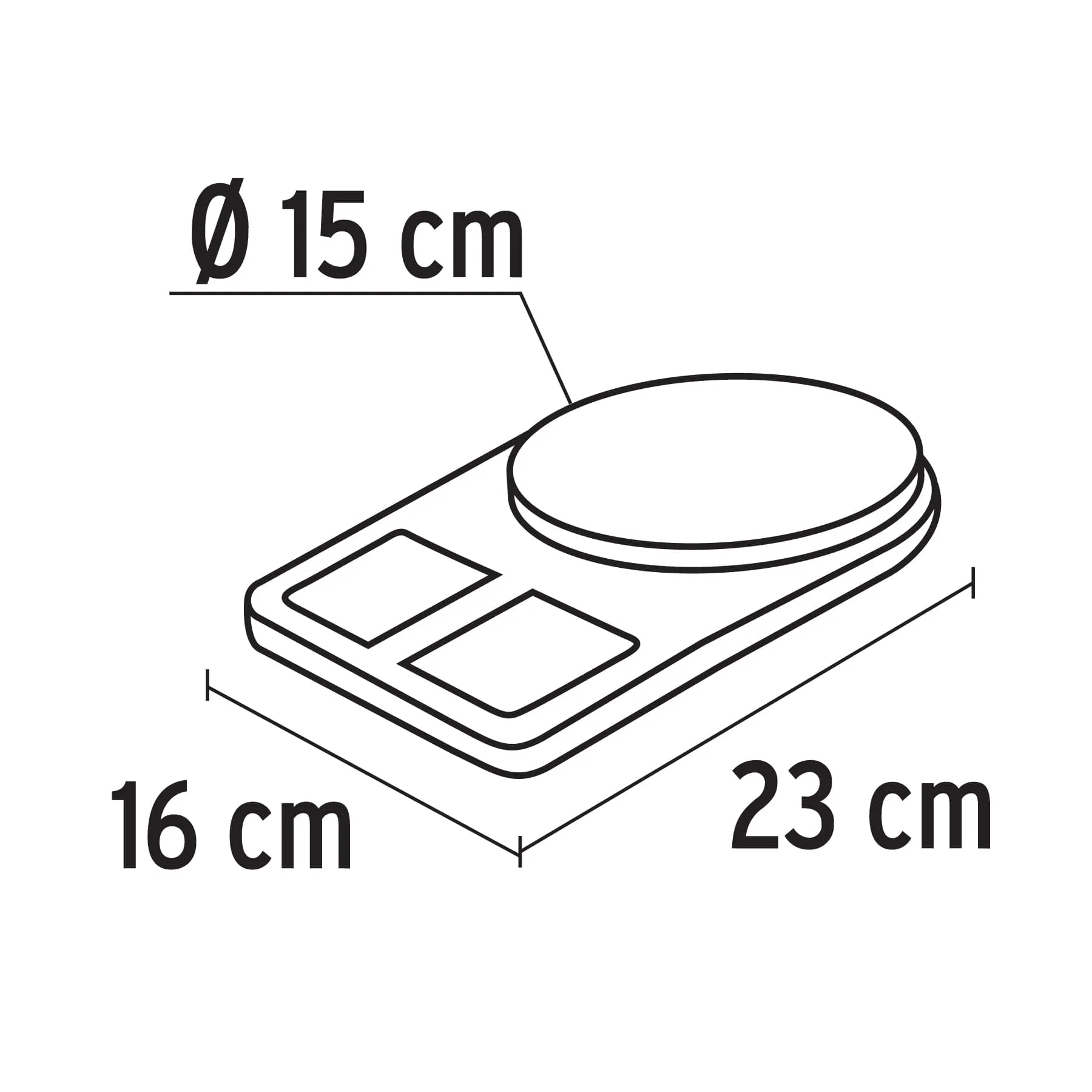 Báscula O Gramera Digital Para Cocina O Dieta, Hasta 5 Kg Truper