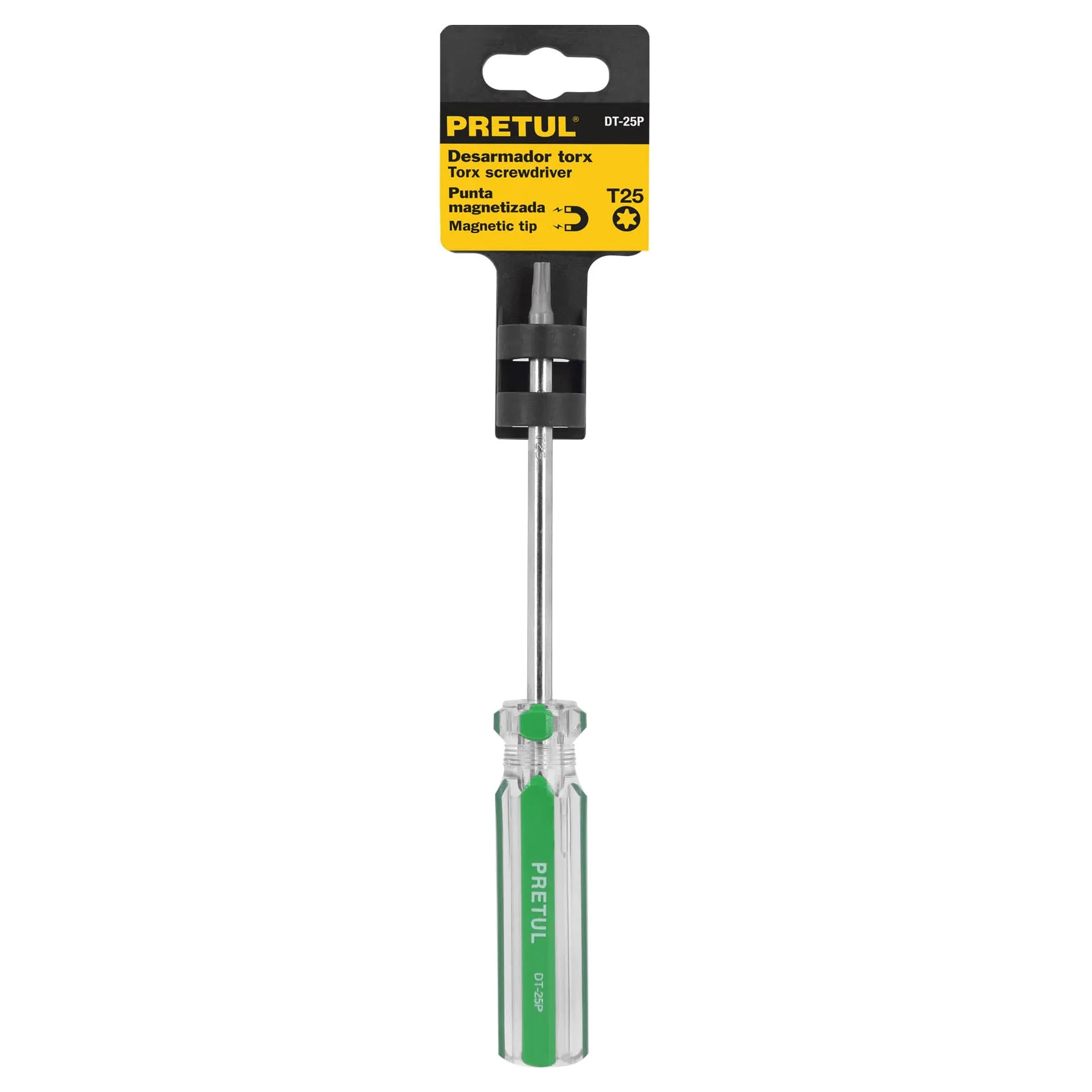 Destornillador Torx Magnético, Mango De Pvc T-25 Pretul