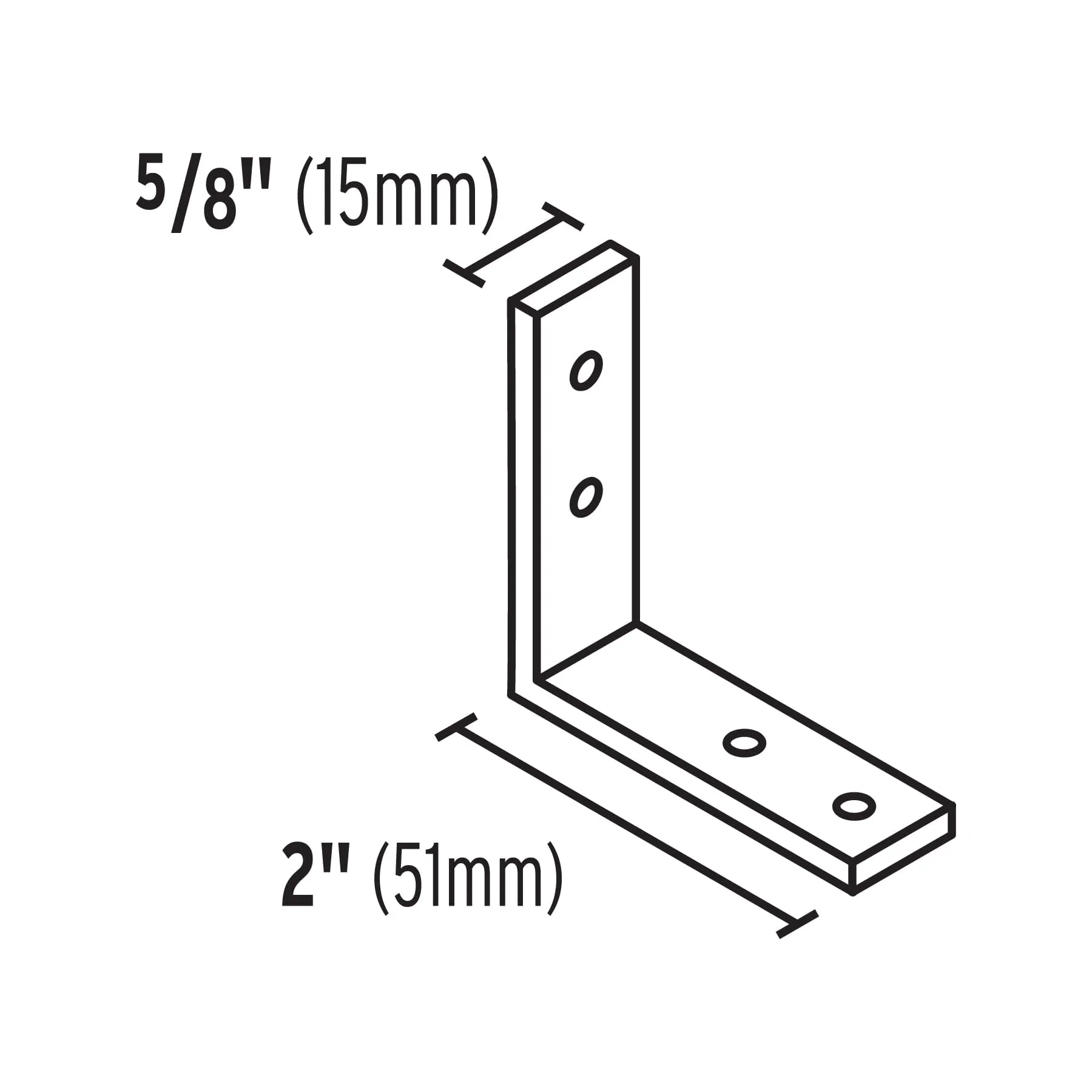 24 Escuadras Esquineras De Refuerzo En Acero 2" X 5/8" Fiero