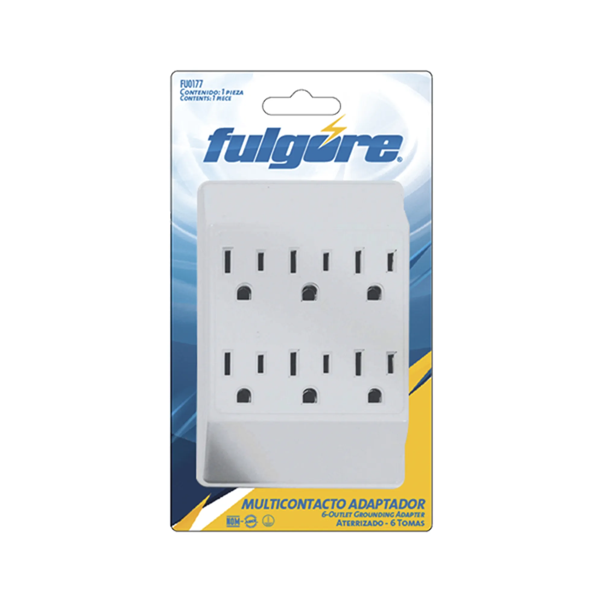 Multitoma Con 6 Contactos Fulgore Para Colocar En La Pared