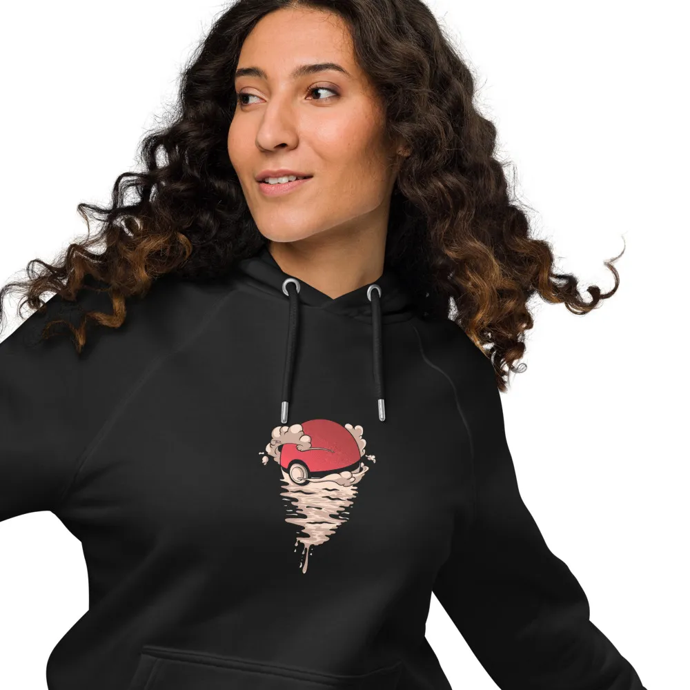 Buzo Hoodie Negro con Capota Bola Pokemon Unisex Undertop