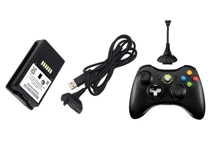 Kit Carga Y Juega Para Control Xbox 360 Pila Bateria Y Cable