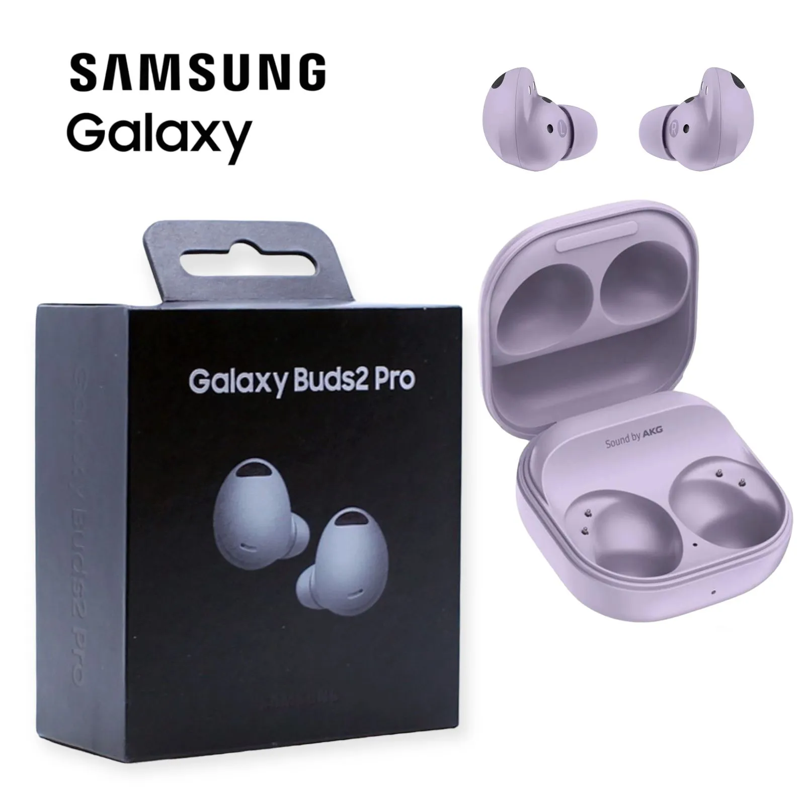 Audifonos SAMSUNG GALAXY BUDS 2 PRO Bluetooth Morado Replica 1.1. 